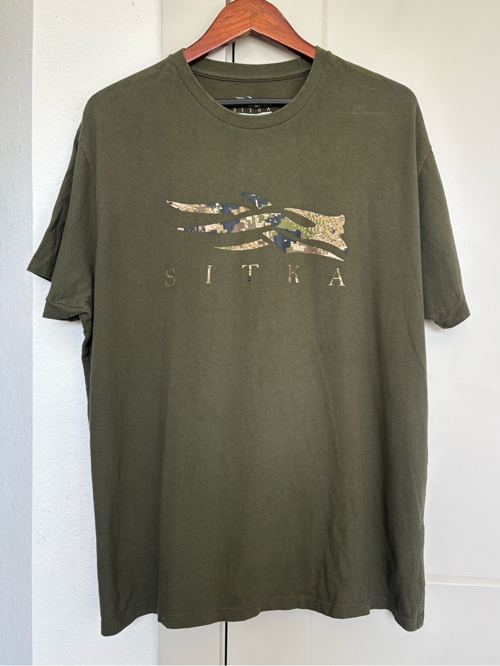 SITKA GREEN GRAPHIC SHORT SLEEVE TSHIRT MENS XL